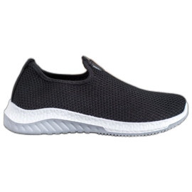 Renda Openwork Slipons alustalla musta