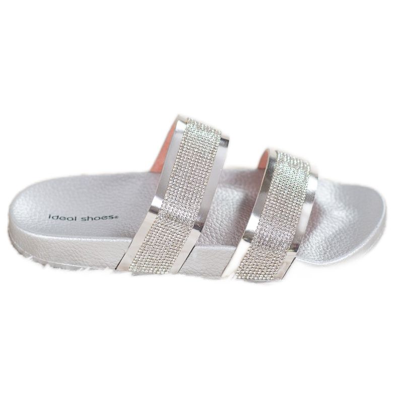 Ideal Shoes Naisten tossut, joissa on kuutiometriä harmaa