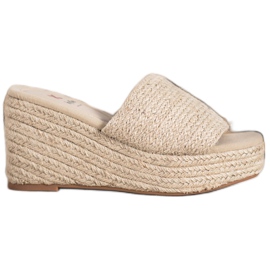 Kylie Muodikkaat kiilatossut ruskea