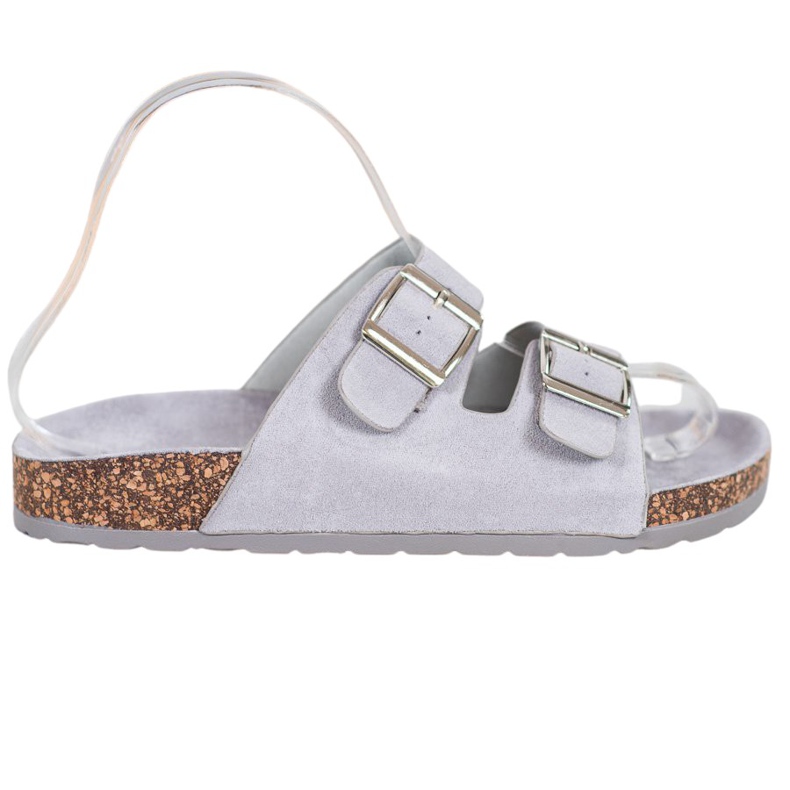 Queentina Mukavat tossut soljella harmaa