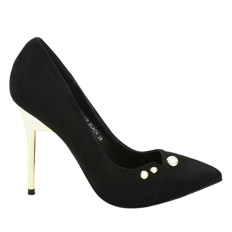 Mustat klassiset korkokengät NE05P -nastoilla