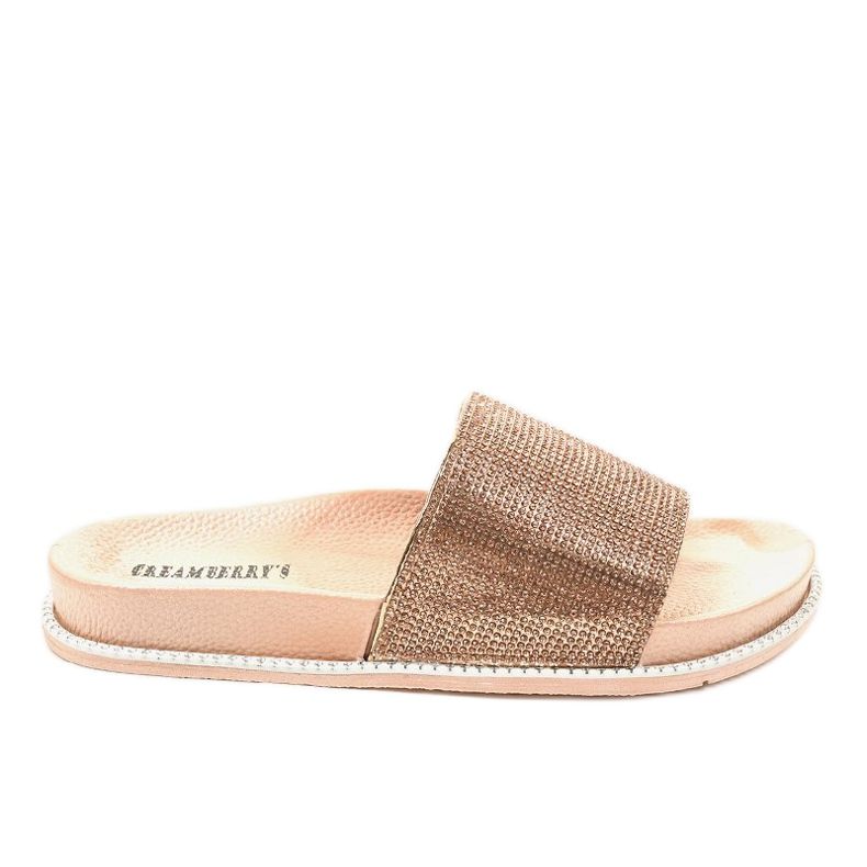 Samppanjan kiiltävät tossut RL216 kultainen