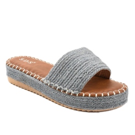 Siniset espadrillotossut 7970-PL harmaa