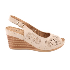 Evento Mukavat kiilasandaalit 20SD98-1862 ruskea keltainen Evento Mukavat kiilasandaalit 20SD98-1862 ruskea keltainen