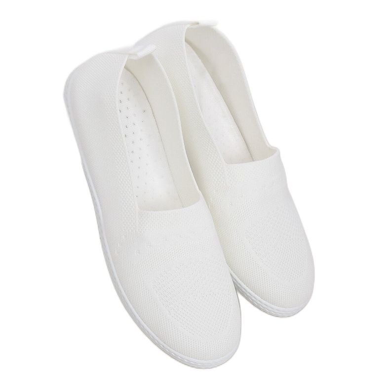 Valkoiset naisten lenkkarit ZK097 Bianco valkoinen