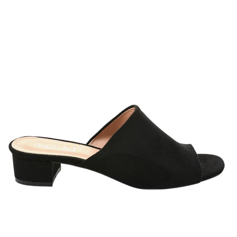 Mustat korkeakorkoiset tossut 77-91