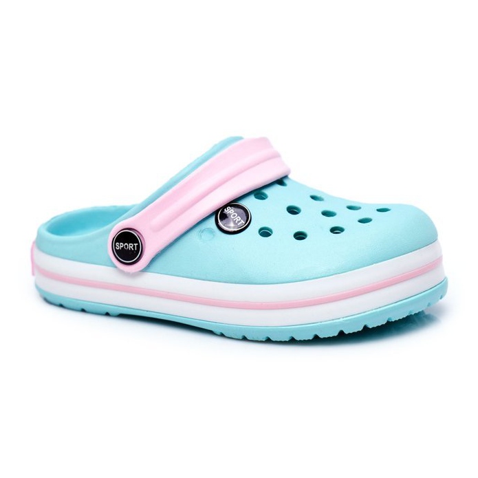 Tossut pojalle, tytölle, lapselle, vaahtomuovit vaaleanpunainen vihreä