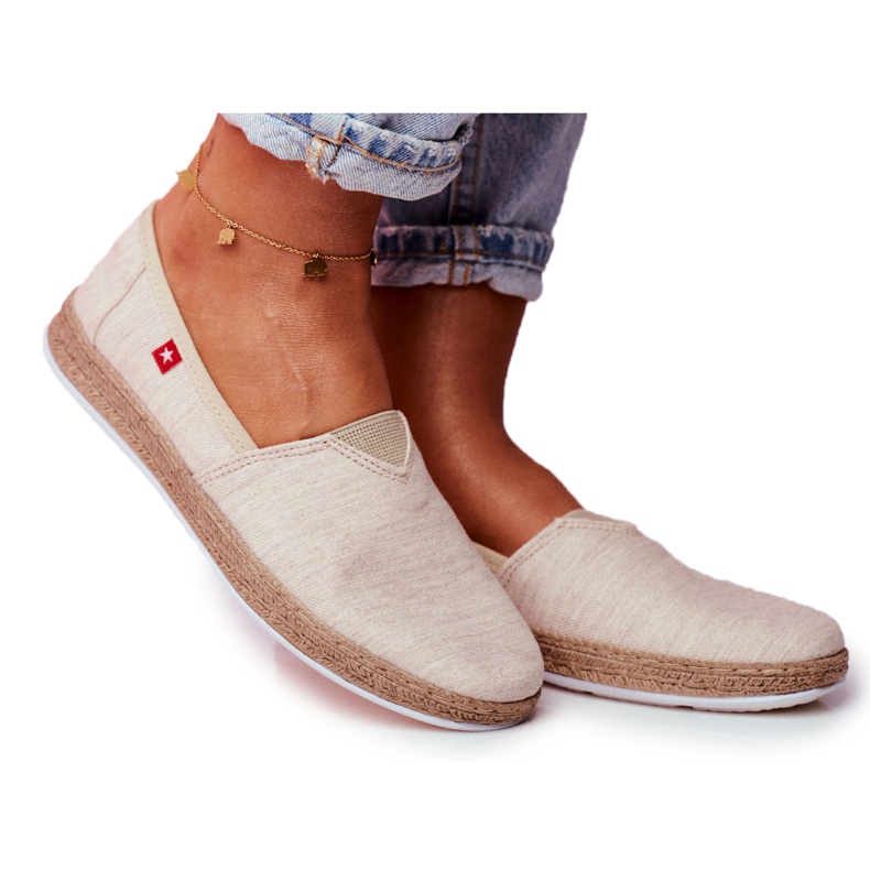 Naisten Espadrilles Big Star Slip-on Beige FF276026