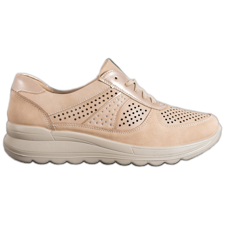 Comer Avoimet lenkkarit Paltformissa ruskea keltainen