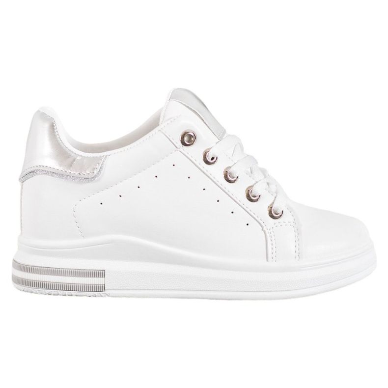 SHELOVET Urheilukengät kiilalla valkoinen