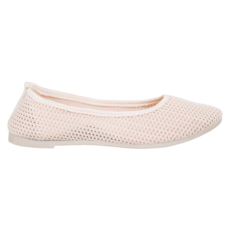 SHELOVET Kevyet openwork -ballerinat ruskea