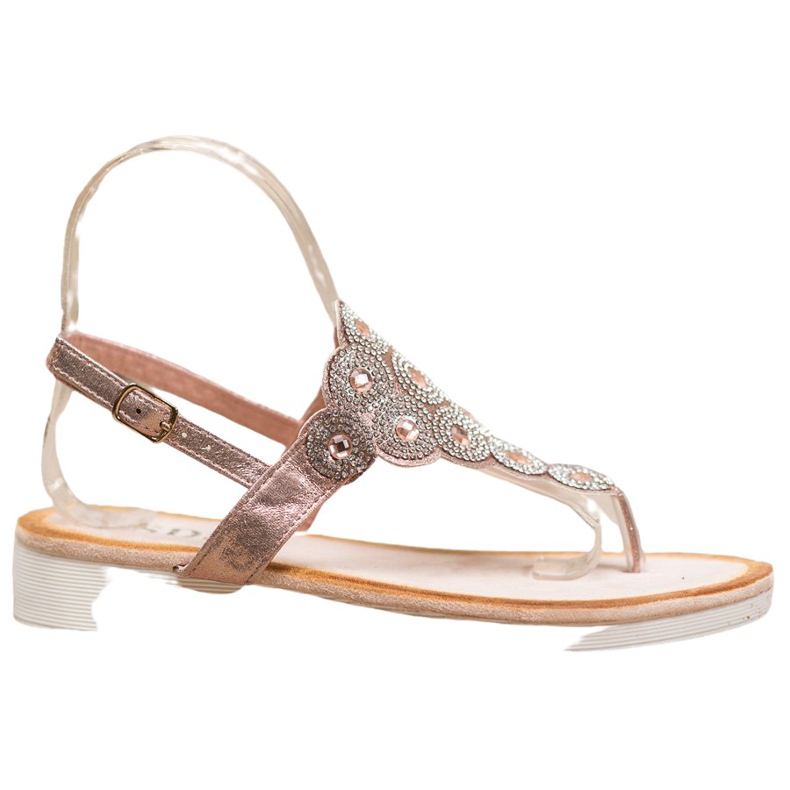 SDS Sandaalit alustalla koristeilla keltainen