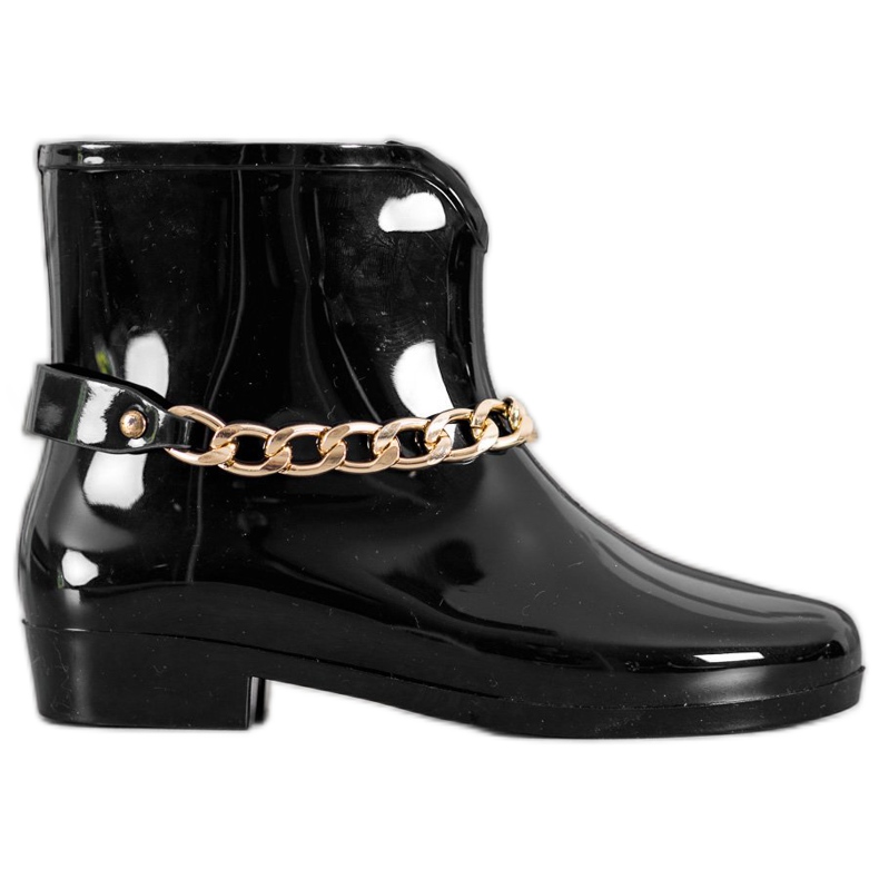 SHELOVET Galoshes koristeketjulla musta