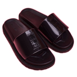 Big Star Naisten suuret tossut mustalla alustalla FF274813