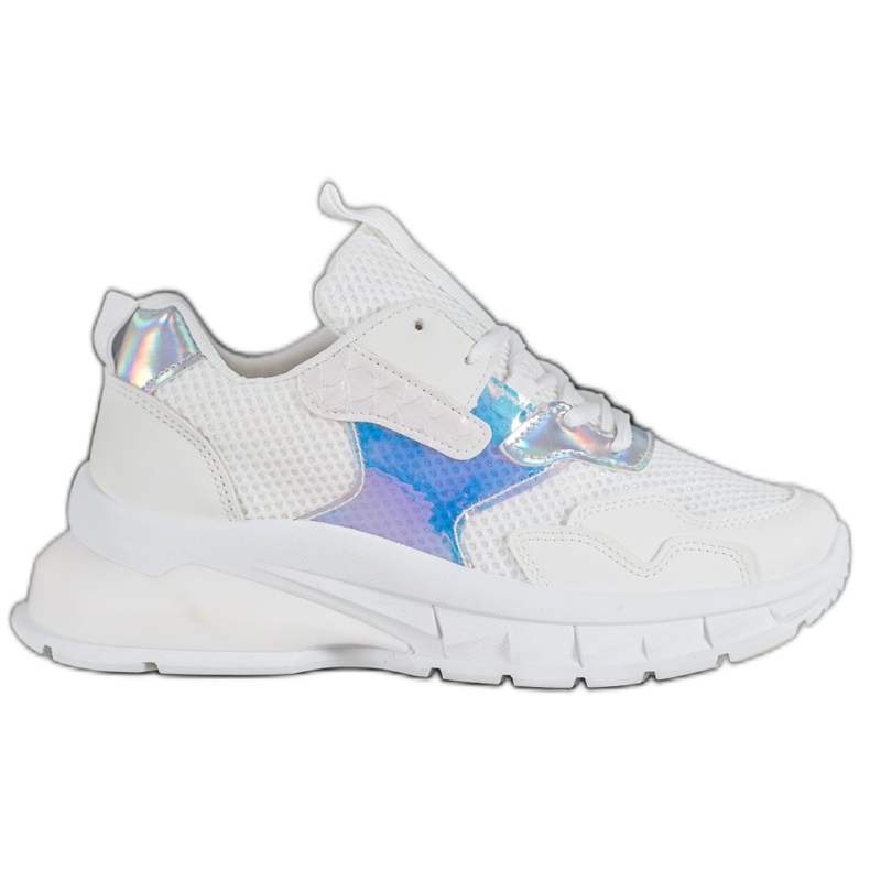 Mannika Muodikkaat verkkokengät valkoinen