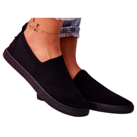 Naisten mustat lenkkarit Slip-on lenkkarit Big Star FF274A609