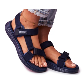 Naisten sandaalit Big Star Navy Blue FF274A601 tummansininen