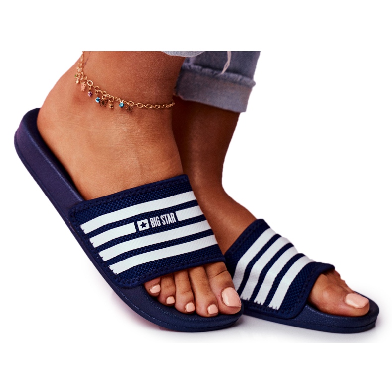 Naisten tossut Big Star Navy Blue FF274A356 sininen