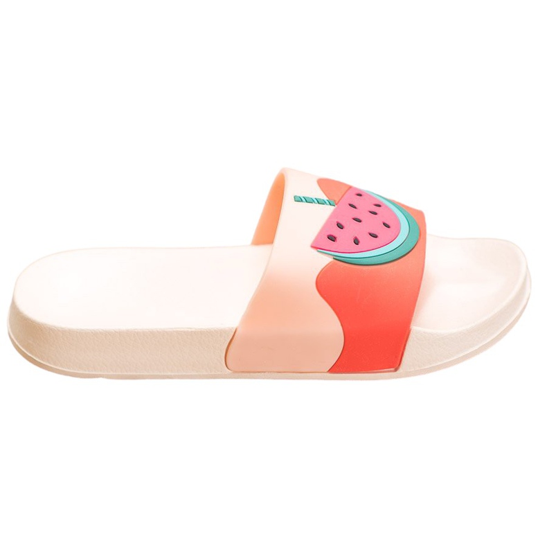 SHELOVET Kumiset tohvelit vesimelonilla vaaleanpunainen