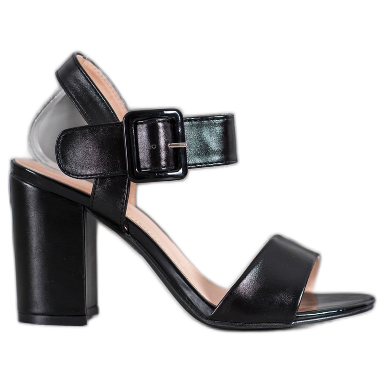 Small Swan Sandaalit baarissa Eco -nahkaa musta