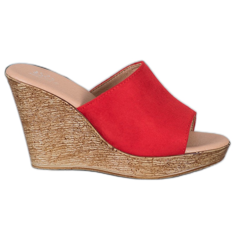 Small Swan Kevyet mokkanahkatossut punainen