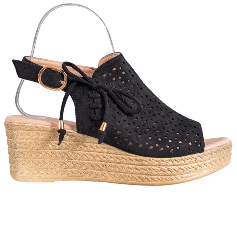 Small Swan Mukavat avoimet sandaalit musta