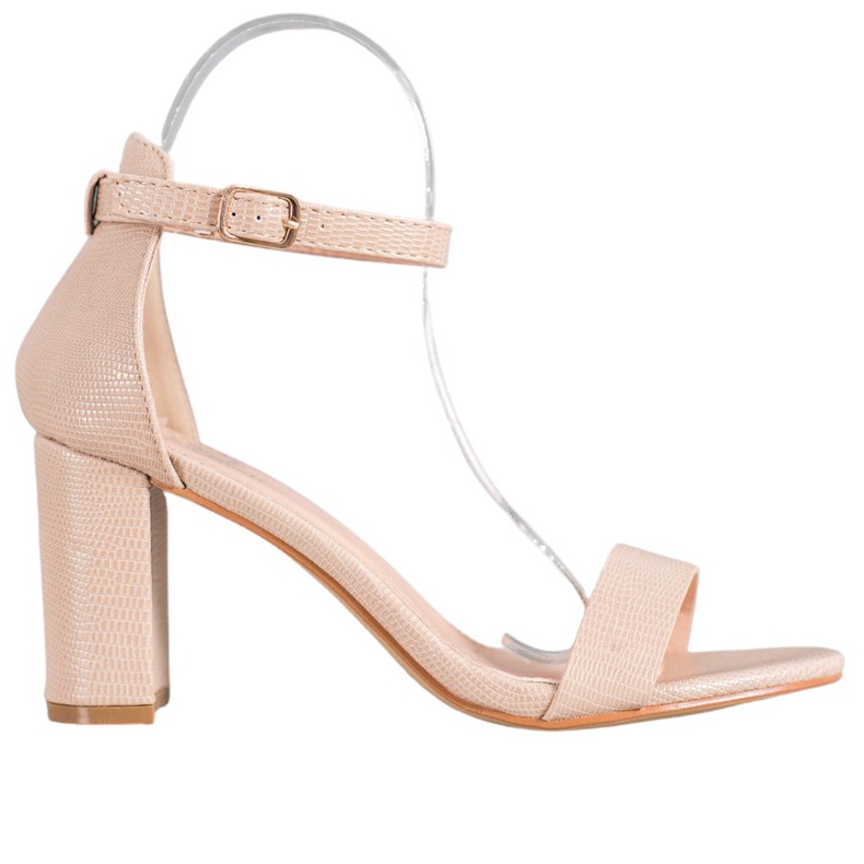 Small Swan Tyylikkäät korkeakorkoiset sandaalit ruskea