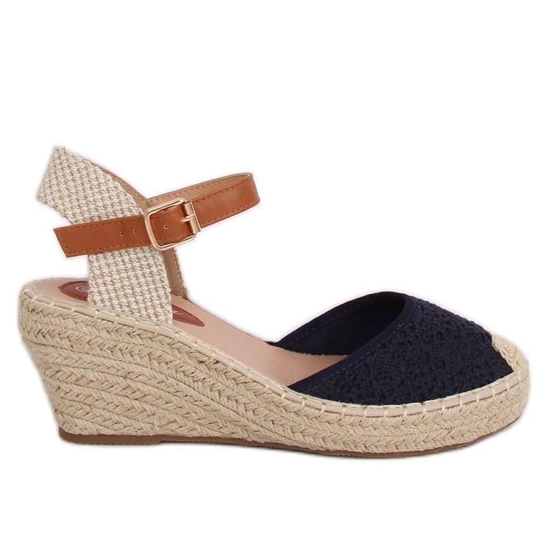 Espadrillit kiilassa, tummansininen S-819 Blue laivastonsininen