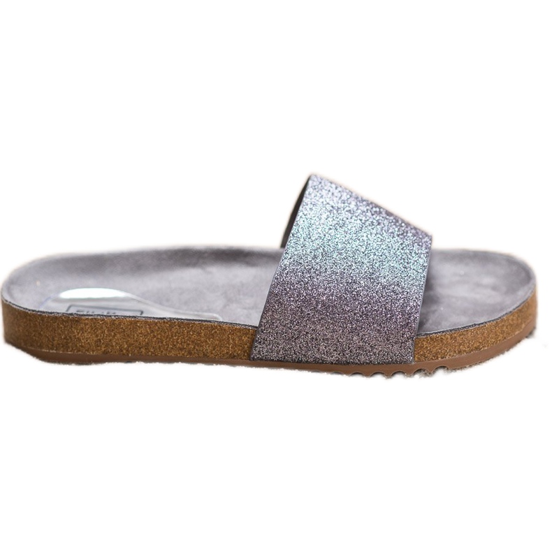 Filippo Grafiittitossut glitterillä harmaa