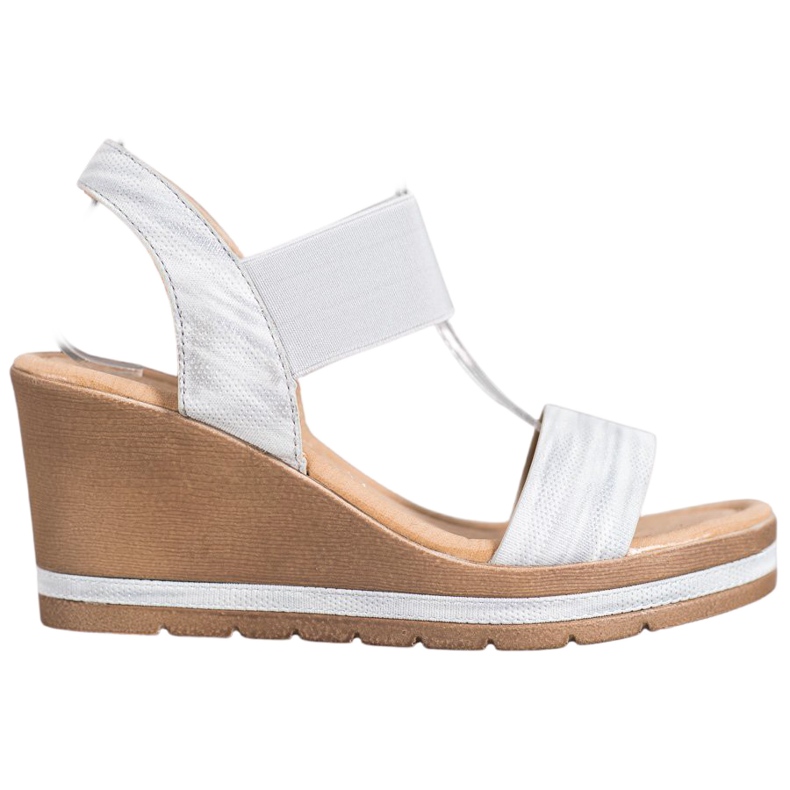 Sea Elves Tyylikkäät kiilamaiset sandaalit harmaa