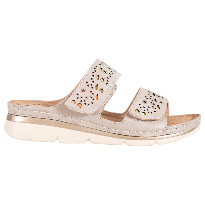 Evento Mukavat tarranauhatossut ruskea