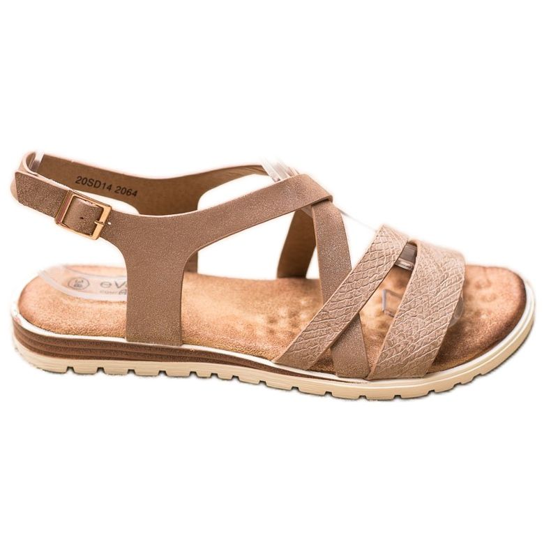 Evento Ruskeat sandaalit Eco -nahkaa