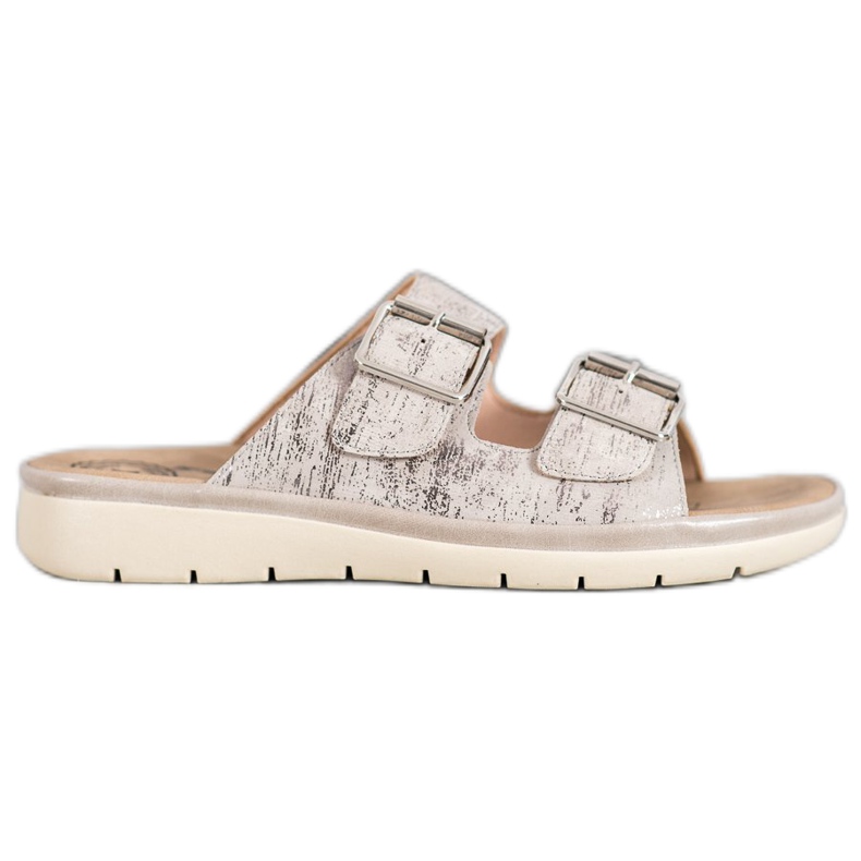 Evento Mukavat Eco -nahkatossut harmaa