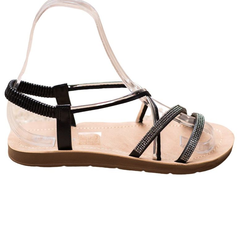 Sea Elves Sandaalit hopeisilla koristeilla musta