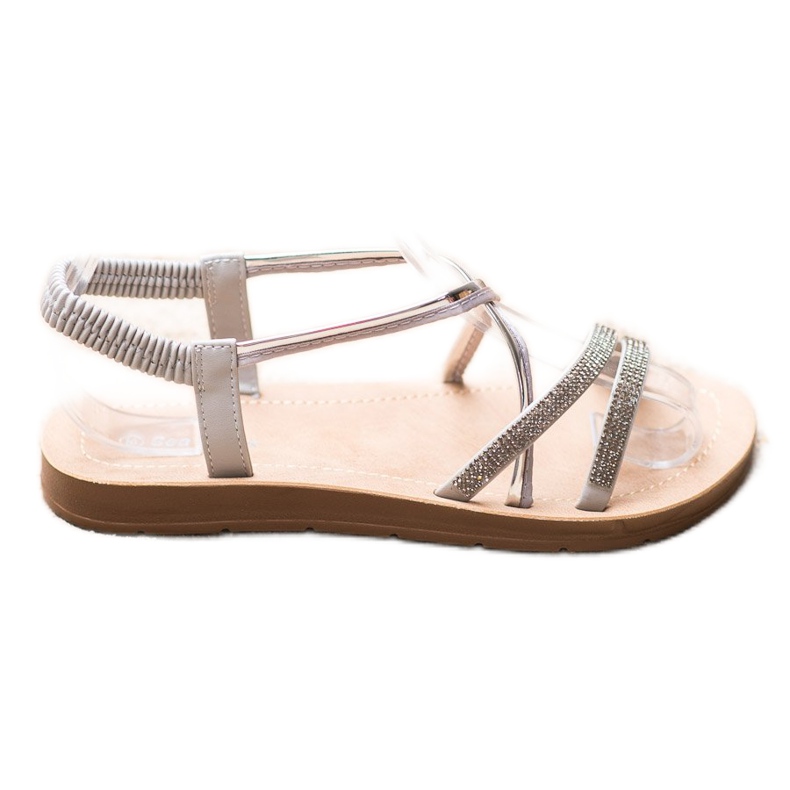 Sea Elves Sandaalit hopeisilla koristeilla harmaa