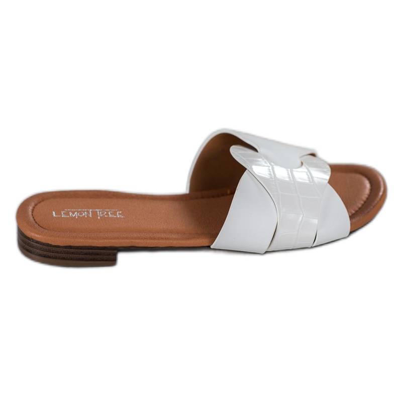 SHELOVET Tyylikkäät Eco -nahkatossut valkoinen