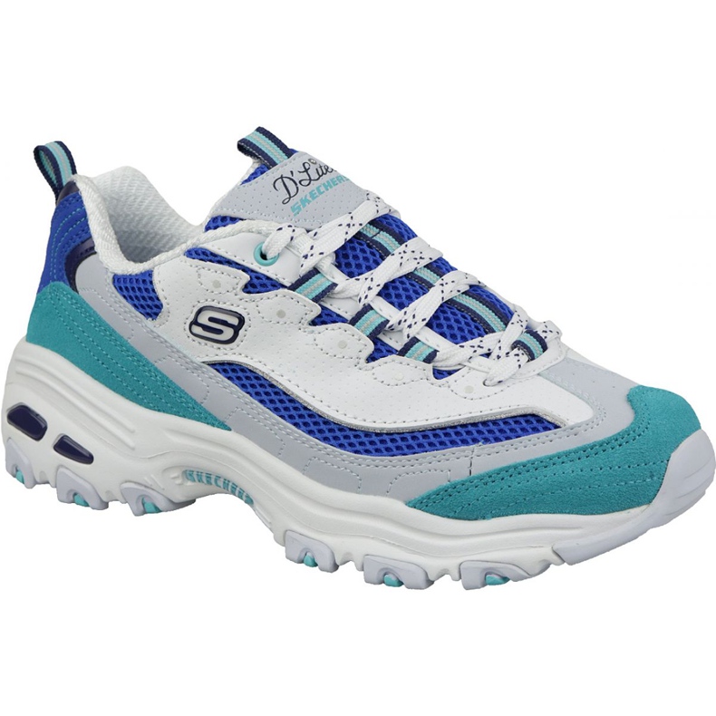 Skechers D'Lites Second Chance W 13146-WBL valkoinen sininen monivärinen