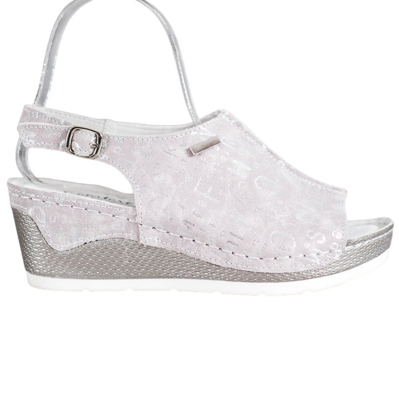 Filippo Nahkaverhoillut sandaalit harmaa