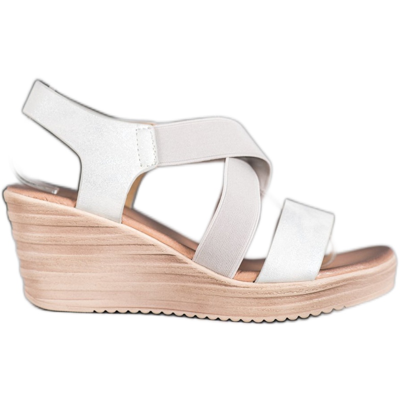 Sea Elves Rento Slip On Sandaalit beige hopea