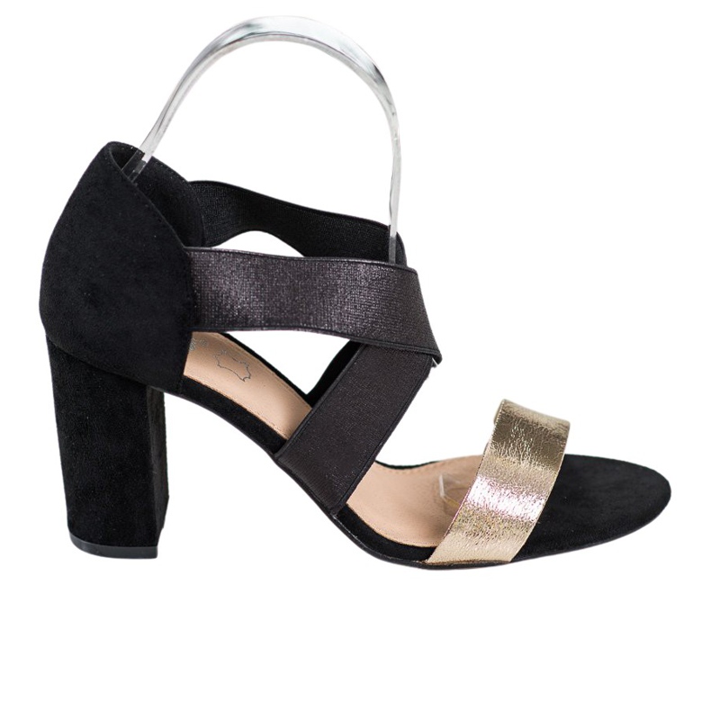 Evento Liukuvat sandaalit, joissa on joustava nauha musta keltainen