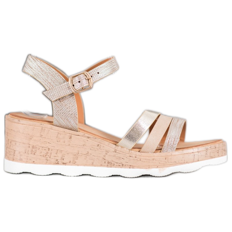 Weide Kultaiset kiilakengät kultainen