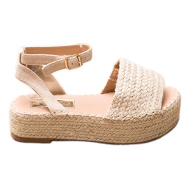 Weide Espadrilles -sandaalit alustalla ruskea Weide Espadrilles -sandaalit alustalla ruskea