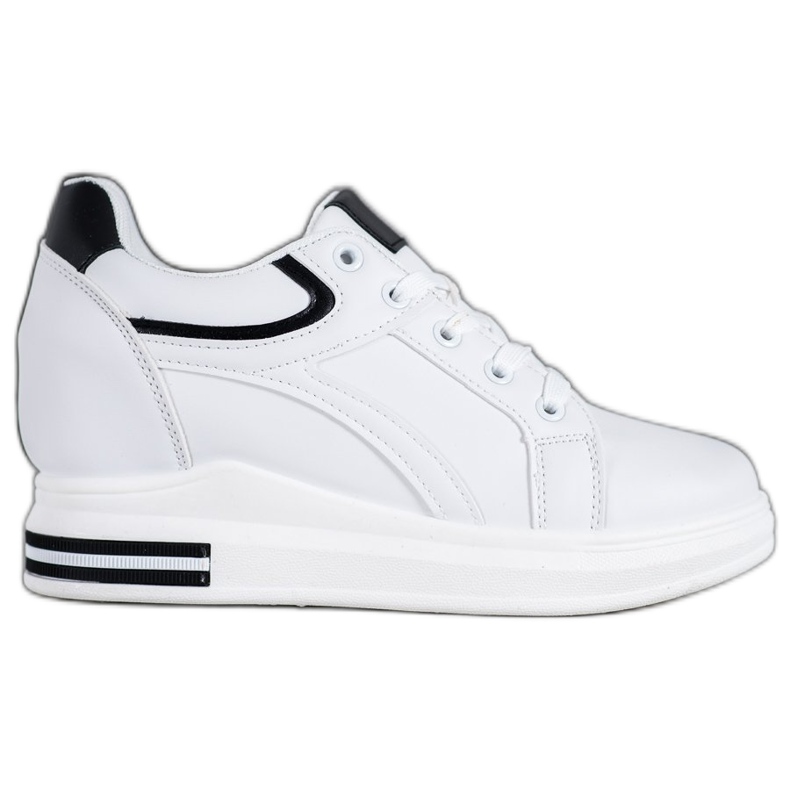 SHELOVET Valkoiset Wedge -lenkkarit valkoinen