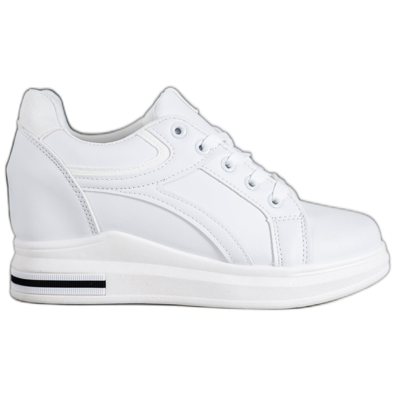 SHELOVET Valkoiset Wedge -lenkkarit valkoinen