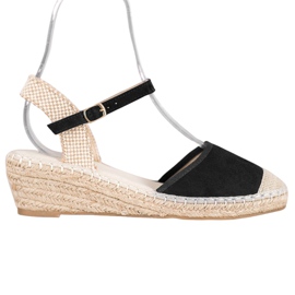 Best Shoes Mustat Espadrilles -sandaalit