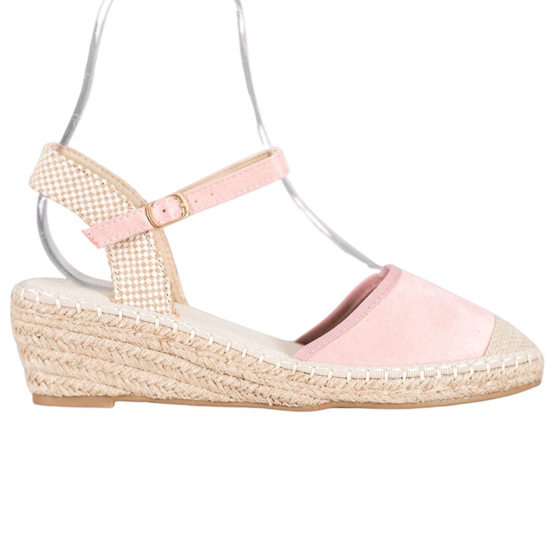 Best Shoes Vaaleanpunaiset Espadrilles -sandaalit vaaleanpunainen