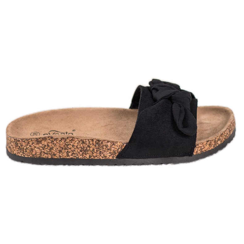 Evento Mokkanahkatossut alustalla musta