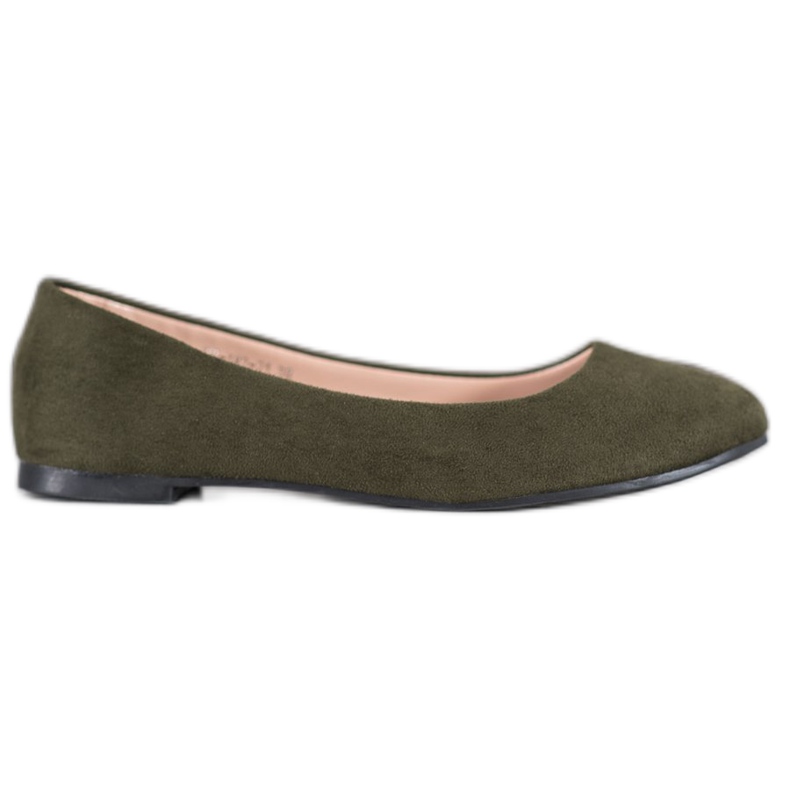 Best Shoes Mokkanaiset ballerinat vihreä