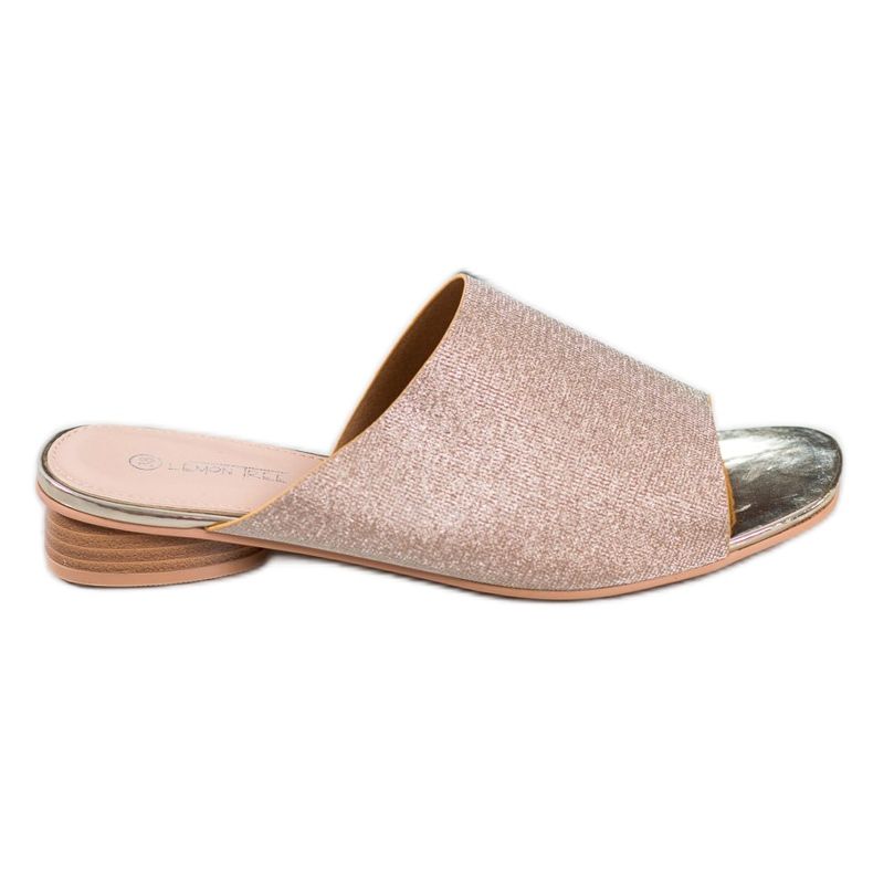 SHELOVET Tyylikkäät tossut glitterillä keltainen