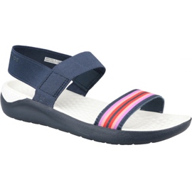 Crocs LiteRide Sandaalit W 205106-97W laivastonsininen tummansininen vaaleanpunainen
